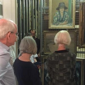 Foundation members “back of house” and collection focus private viewing